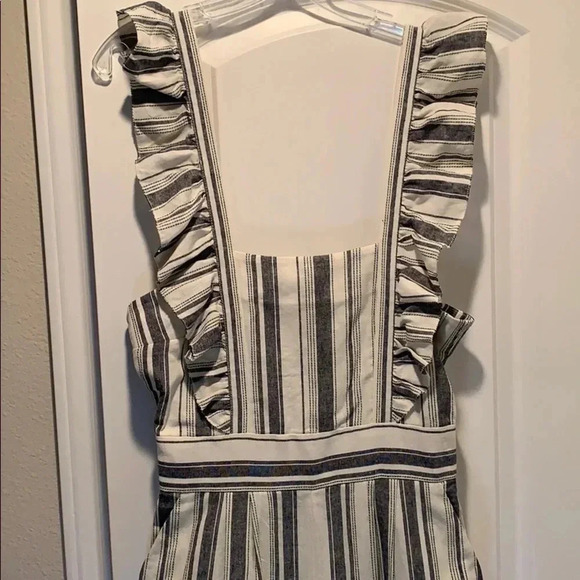 Ella Moss Jumpsuit Ophelia Striped Blue Jumpsuit Size Medium New - Picture 5 of 13